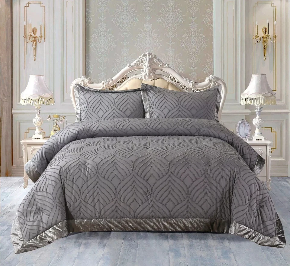 Chelsea 3 Piece Velvet Bedspread