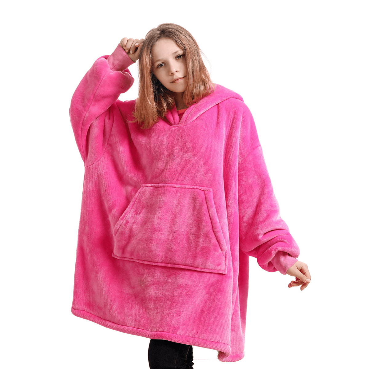 Unisex Oversized Plush Blanket Hoodie