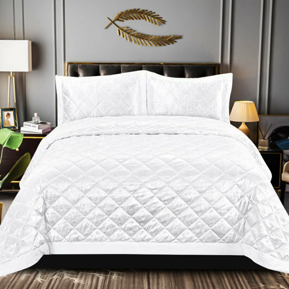 Camden 3 Piece 3D Quilted Bedspread Set