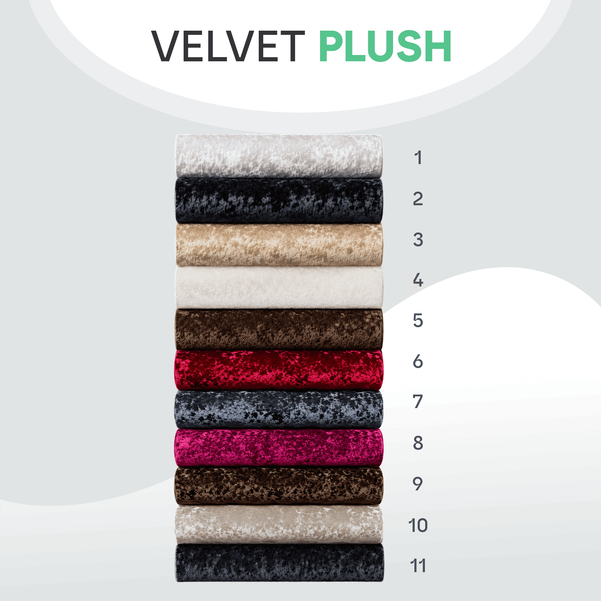 Crushed Velvet Fabric Upholstered Bed Frame