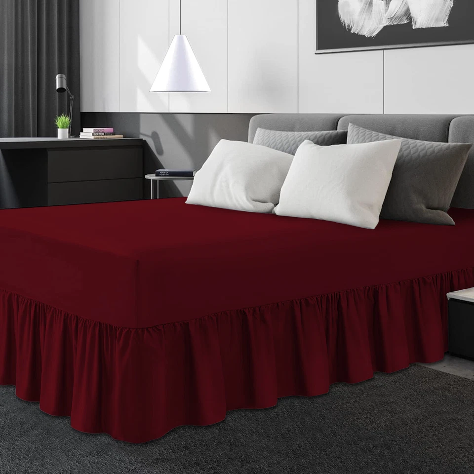 Extra Deep Fitted Polycotton Valance Bed Sheet
