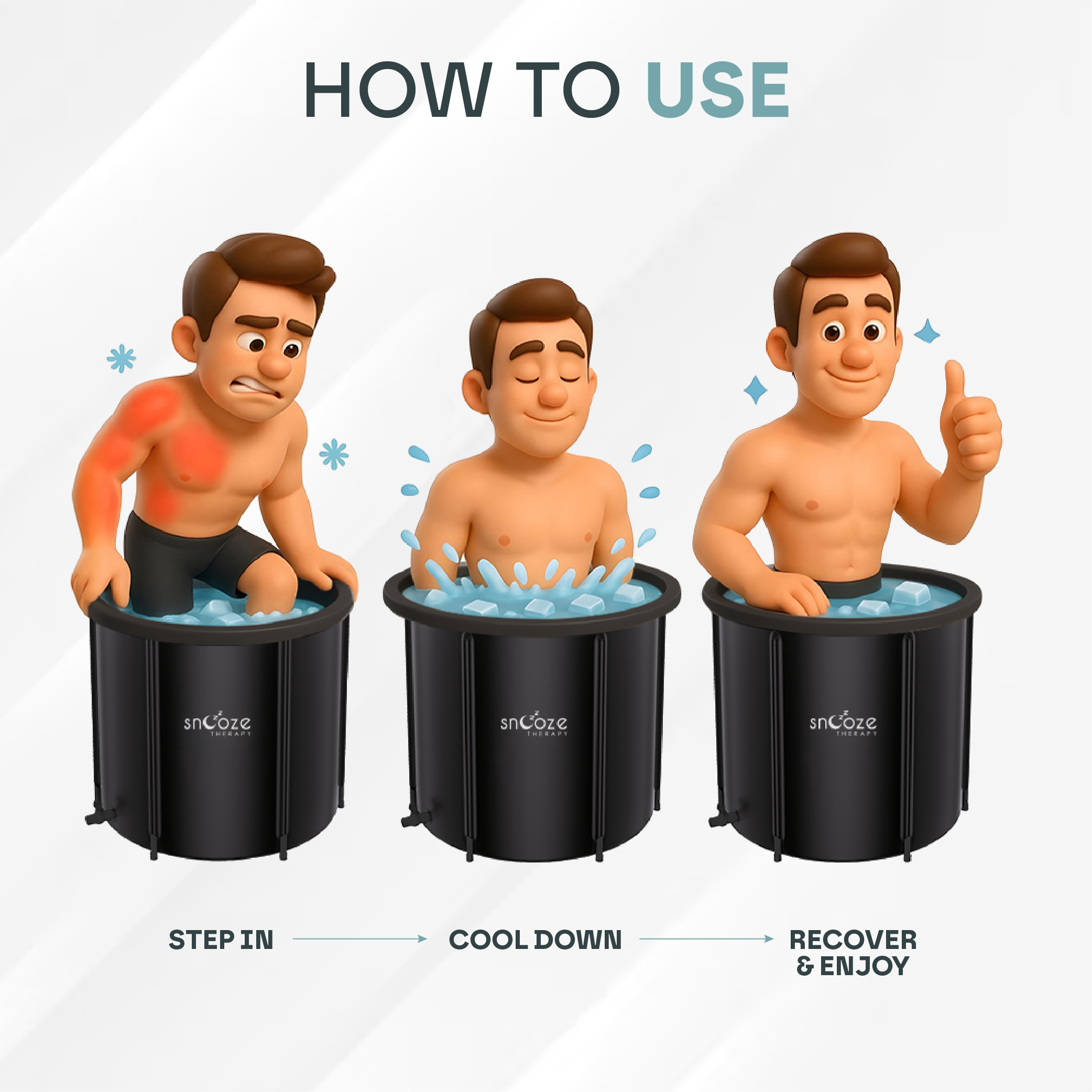 3 in 1 Portable Ice Bath Pod 420L