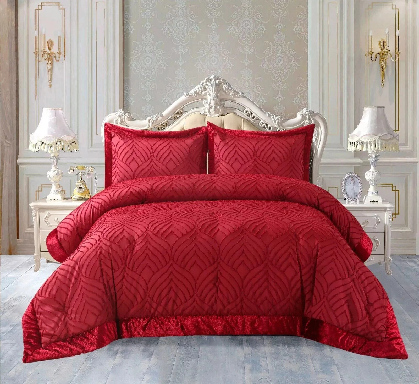Chelsea 3 Piece Velvet Bedspread