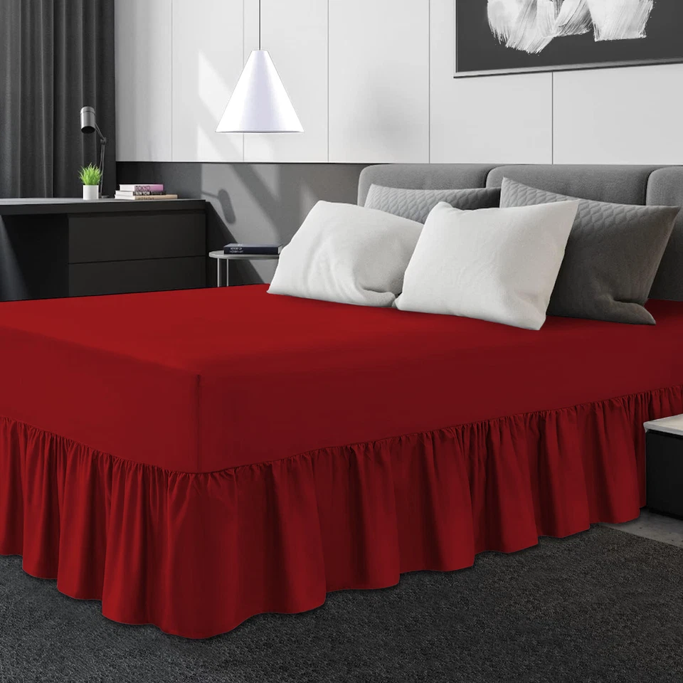 Extra Deep Fitted Polycotton Valance Bed Sheet