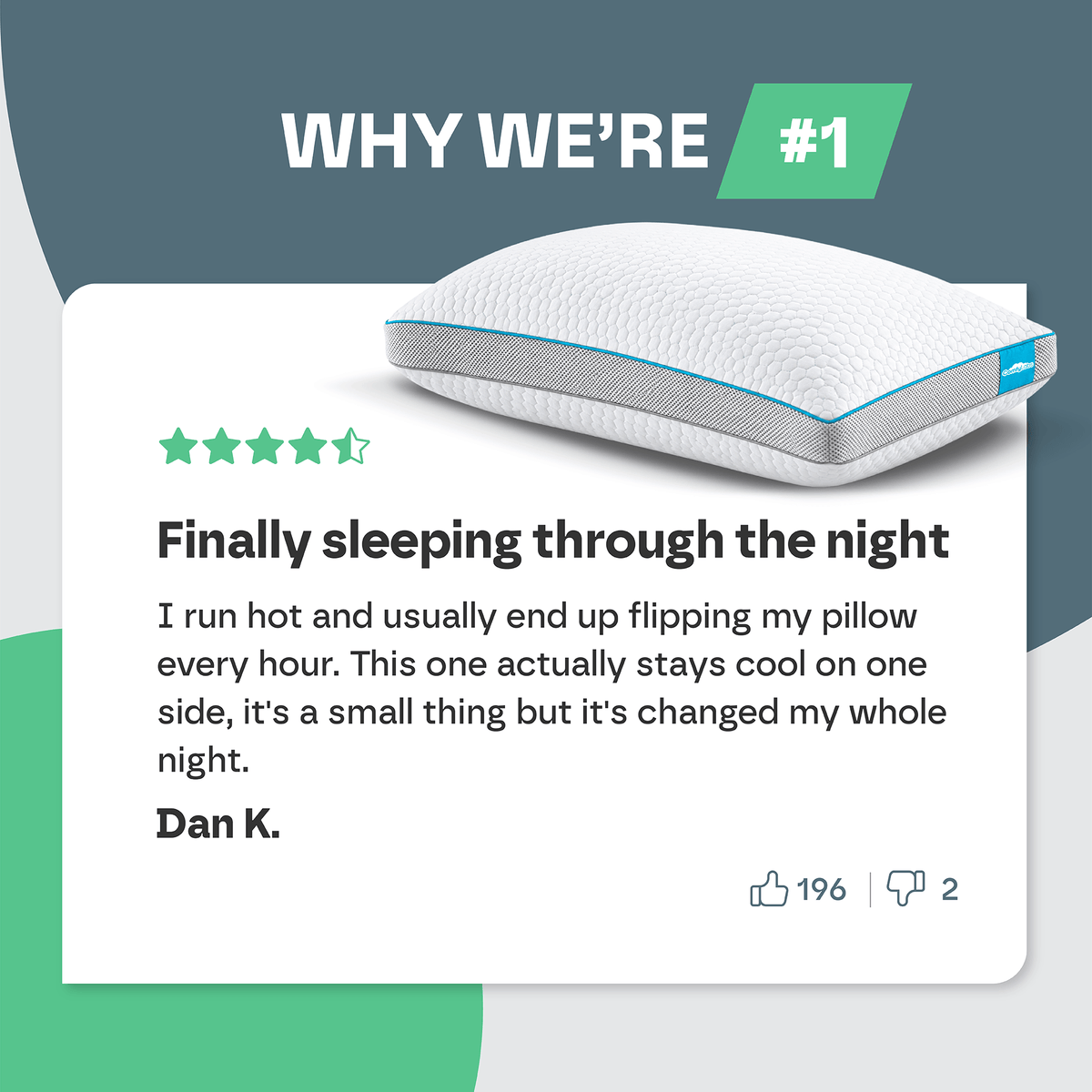 Premium 3D Hybrid Pillow (6 Layers)