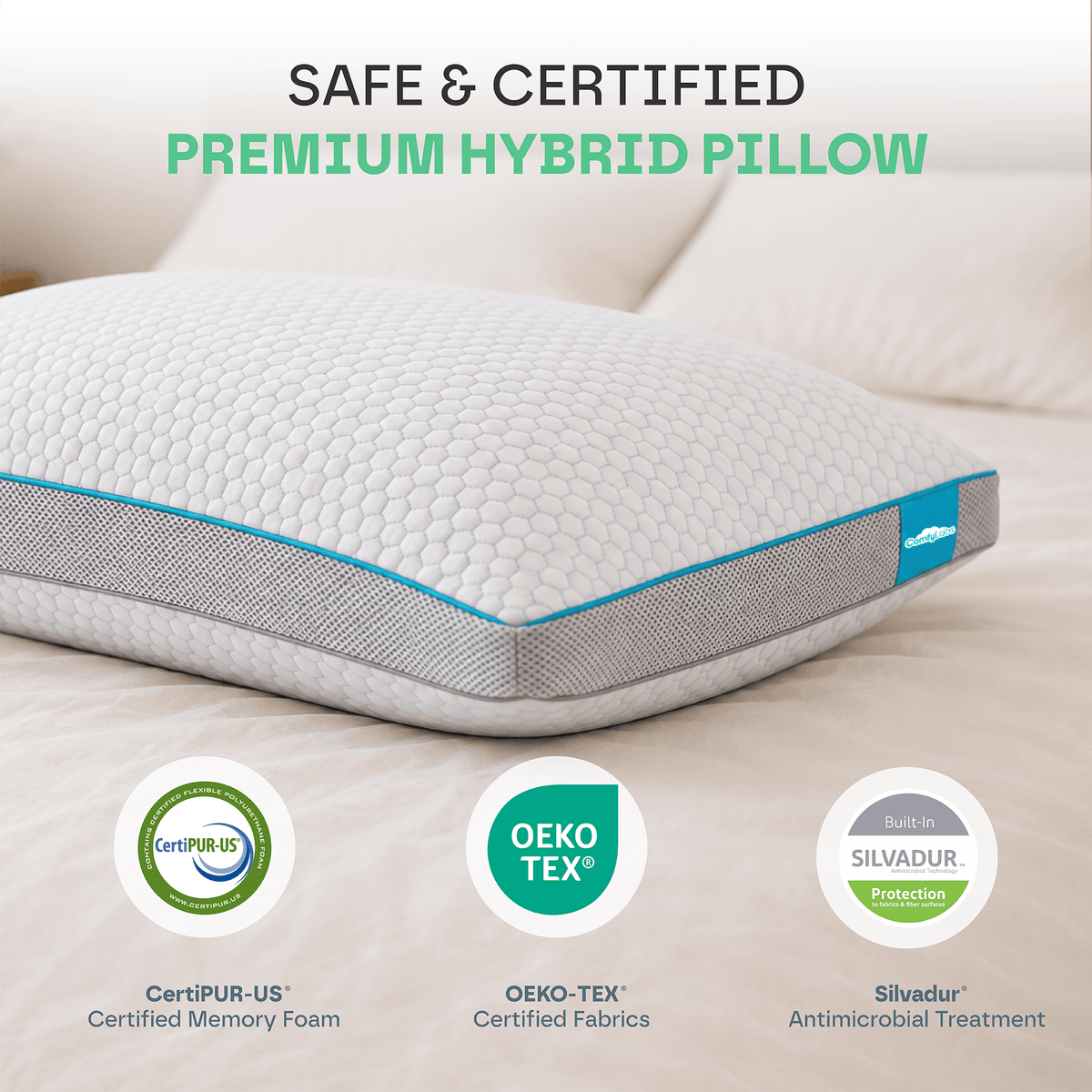 Premium 3D Hybrid Pillow (6 Layers)