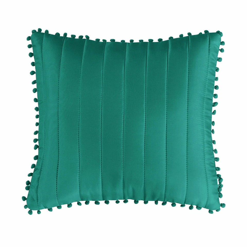 Pom Pom 3 Piece Quilted Bedspread Set